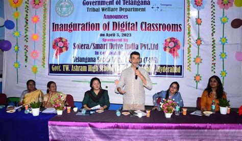 Hyderabad Digital Classrooms For Tribal Welfare Ashram Boys School