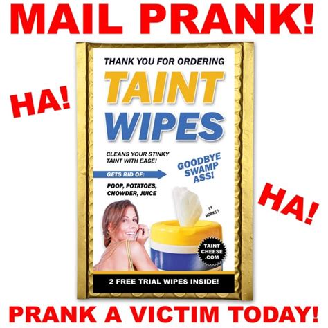 Mail Prank Taint Wipes Funny Embarrassing Postal Joke Gag Gets Etsy