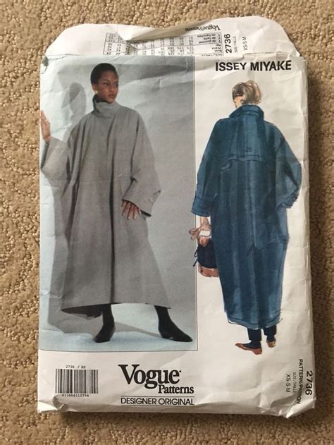 Vogue Issey Miyake Coat Sz Xs S M Oversized Coat C C Sld