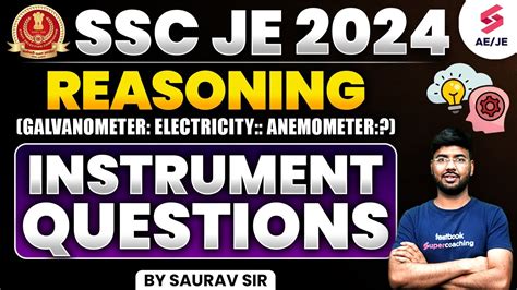 Ssc Je 2024 Reasoning🔥 Ssc Je Reasoning Instrument Questions