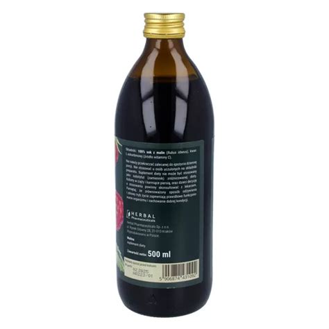 Herbal Monasterium sok z malin 500 ml opinie skład i cena Apteka