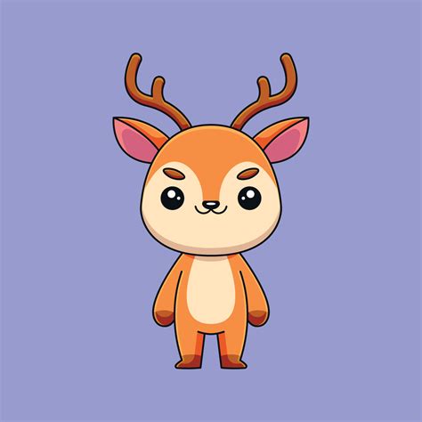 Cute Kawaii Fawn Deer Royalty Free Vector Image, 52% OFF