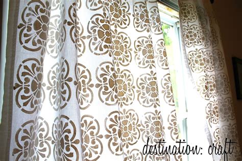 Destination Craft Stenciled Curtains Stenciled Curtains Curtains