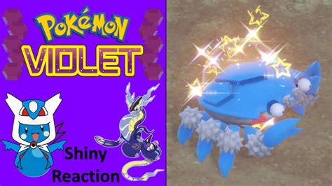 Pokemon Violet Shiny Klawf Reaction Youtube