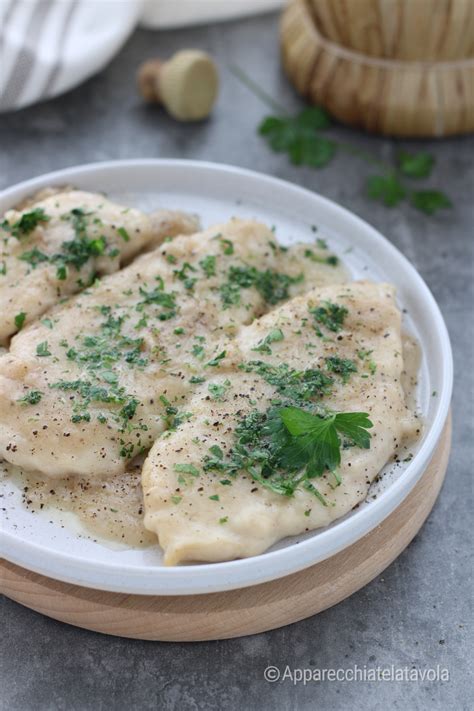 Scaloppine Di Pollo Al Vino Bianco Cremose Ricetta Cotta In Padella