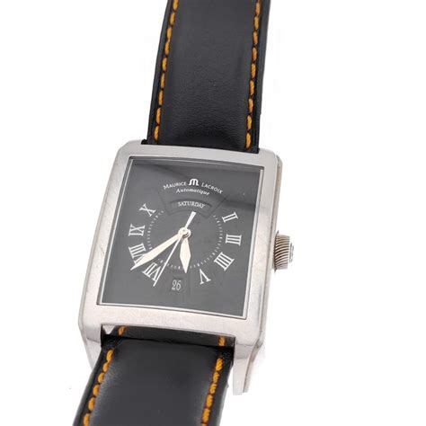 Maurice Lacroix Pontos Rectangular Pt Men Present