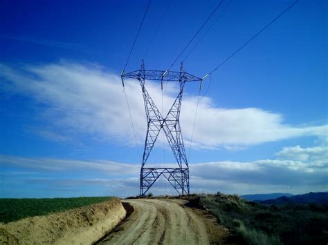 Cable Outdoors Power Supply Day Electric Tower Electric Power