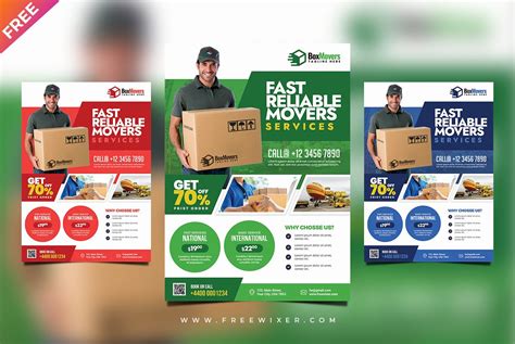 Courier Service Flyer Template Free Download In 2020 Flyer Template