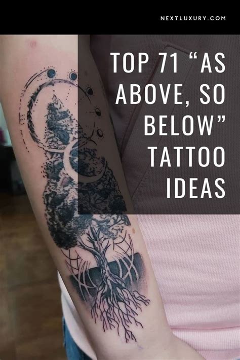 As Above So Below Tattoo Ideas Inspiration Guide Tattoos