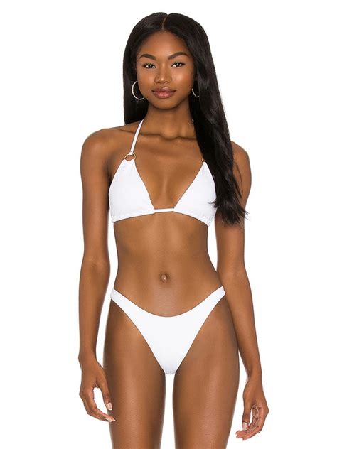 Vitamin A Vitamin A Cosmo Bikini Top In White Editorialist