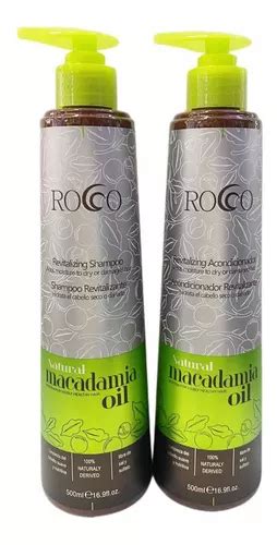 Kit Shampoo Acondicionar Rocco Macadamia Oil 500ml Cuotas sin interés