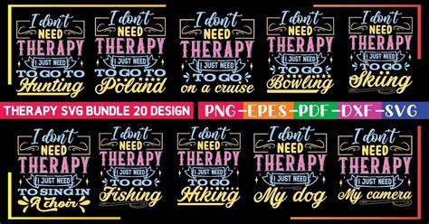 therapy svg design bundle bundle creative fabrica