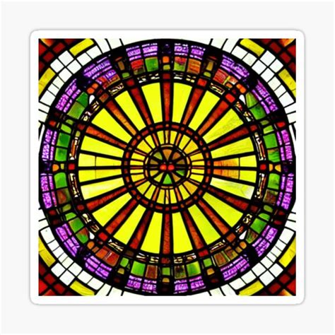 Stained Glass 14 Sticker For Sale By Phoxpsy Redbubble