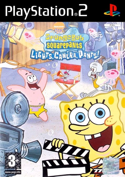 Spongebob Squarepants Lights Camera Pants Box Shot For Playstation