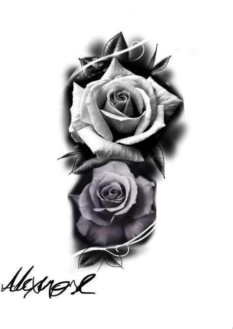 Rose Drawing Tattoo Roses Drawing Tattoo Sketches Tattoo Drawings