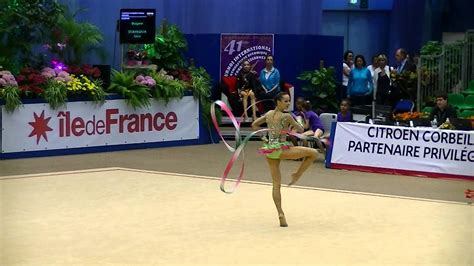 Sara Staykova BUL Ribbon 41st IT CORBEIL ESSONNES Final YouTube