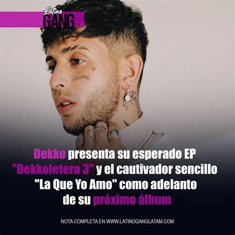 Dekko Presenta Su Esperado EP Dekkoletera 3 Y El Cautivador Sencillo