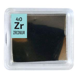 Zirconium Metal 99 99 Pure Element Sample I Periodic Element Tile