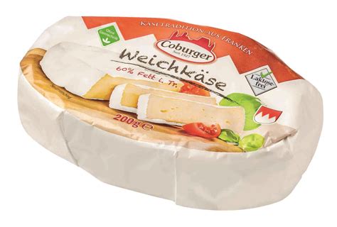 Coburger Weichkäse oval 200 g VLOG Milchwerke Oberfranken West e G