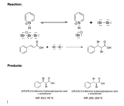 Solved Bromination Of Trans Cinnamic Acid Using Chegg