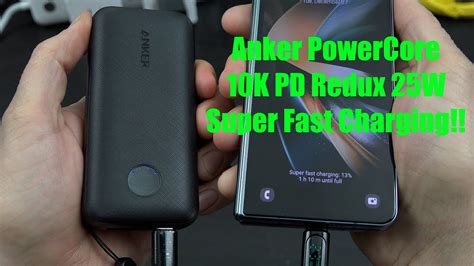 Anker 10000mah Power Bank With Usb C Pd 25w Powercore 10k Redux Youtube