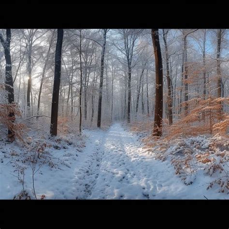 winter forest path image winter forest snow