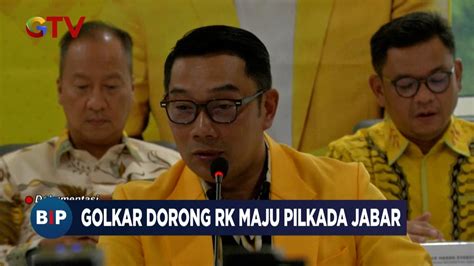 Golkar Dorong Ridwan Kamil Maju Pilkada Jawa Barat Bip Youtube