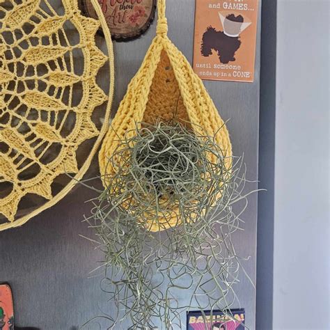 Quick Crochet Hanging Basket Free Pattern Fosbas Designs