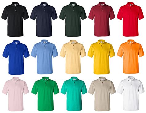different colors of polo shirts - Clip Art Library