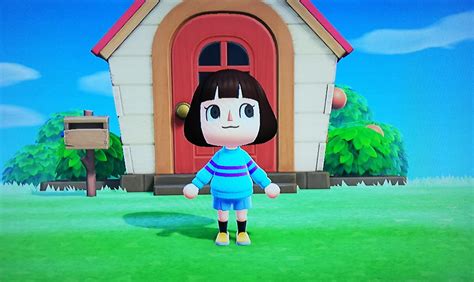 I Made Frisk In Animal Crossing New Horizons Rundertale