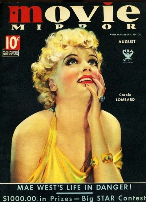 Vintage Movie Magazines Carole Lombard Vintage Movie Magazine Cover