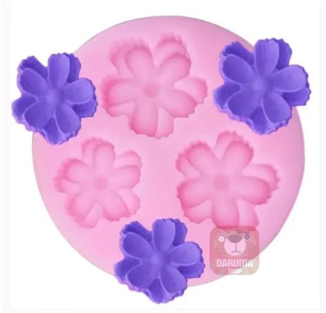 Molde Silicona Flor De Cerezo Porcelana Fondant Belgrano