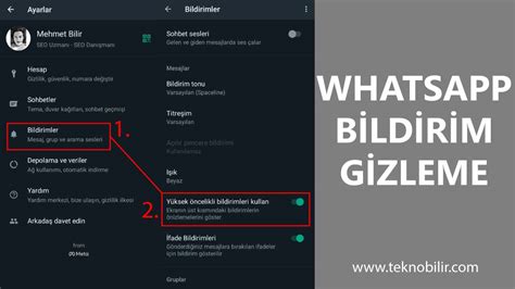 Whatsapp Bildirim Gizleme Nasıl Yapılır teknobilir