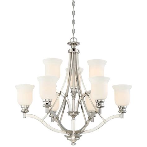 Minka Lavery Audreys Point 9 Light Polished Nickel Chandelier 3299 613