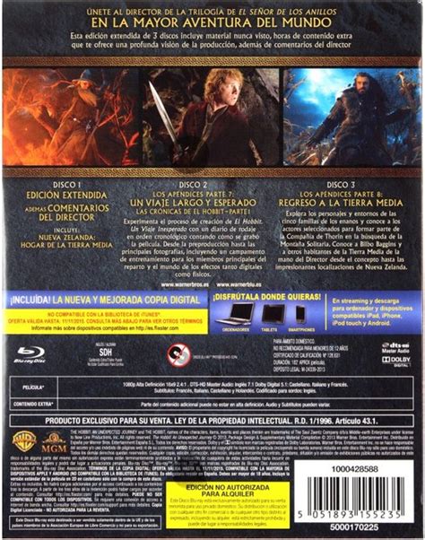 De Hobbit Een Onverwachte Reis [3xblu Ray] Blu Ray Martin Freeman