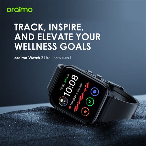 Oraimo Watch 3 Lite 169” Tft Ip68 Smart Watch Sirmian Tech Store