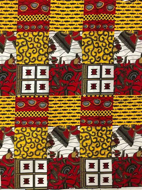 Cotton Batik Veritable Block Wax African Print Fabric For Dress