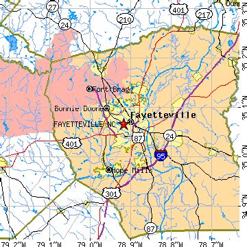 Zip Code Map Fayetteville Nc Map