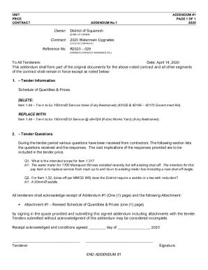 Fillable Online Ccdc Model Bid Form For Unit Price Contract Fax Email