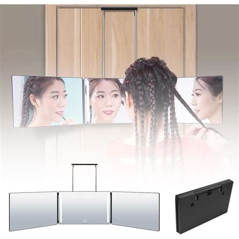 Miroir À Trois Volets Miroir De Maquillage 3 Voies Avec 21 Led Miroir