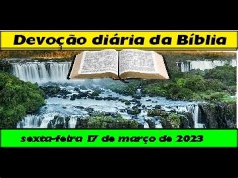 Devocional Diária para sexta faira 17 de março de 2023 YouTube