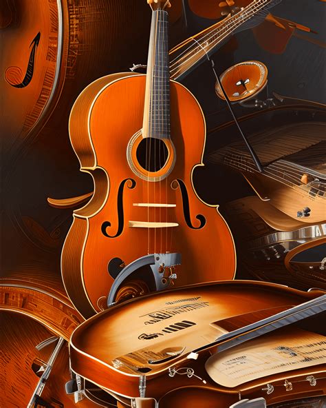 Classical Music Instruments Paintings