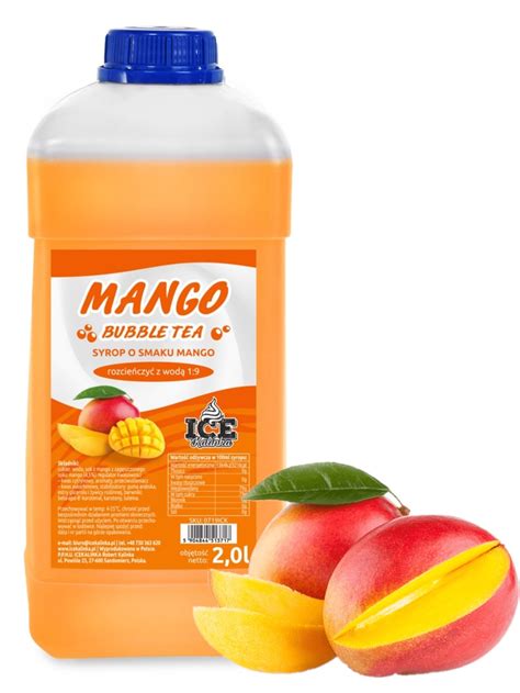 Syrop Do Bubble Tea O Smaku Mango L Kg