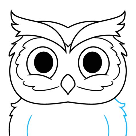 How to Draw an Owl Face - Really Easy Drawing Tutorial