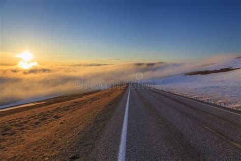 Road to the north cape stock image. Image of nordkapp - 42408803