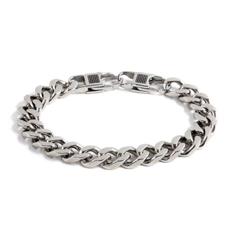 Bracciale Acciaio Catena Mm Acciaio Marl Br