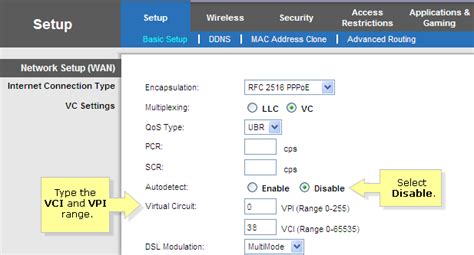 Linksys Official Support Setting Up An Adsl Gateway With Pppoe Connection