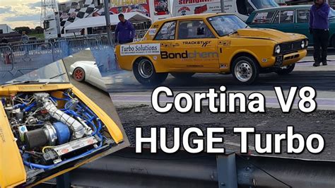 Ford Cortina With Huge Single Turbo Drag Car Youtube