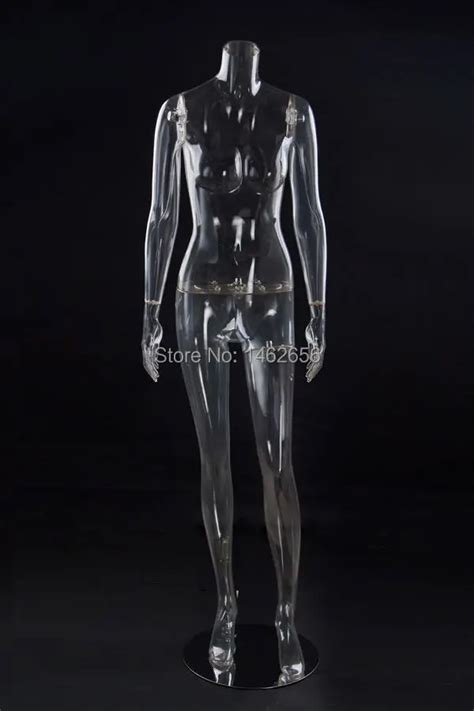 High Level Female Clear Transparent Pc Mannequin Female Full Body