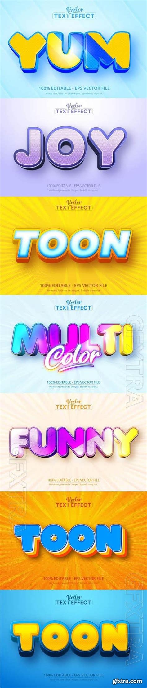 Vector D Text Editable Text Effect Font Vol Gfxtra